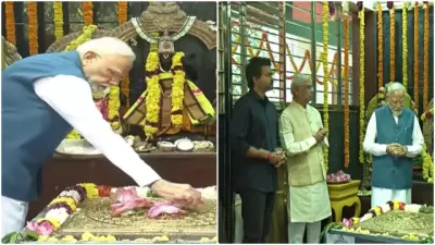 சென்னையில் ஜலகண்டேஸ்வரர் கோயிலில் பிரதமர் மோடி வழிபாடு! முதலமைச்சர் விஜயும் பங்கேற்பு!