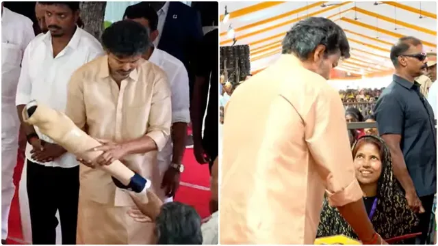 மாற்றுத்திறனாளிகளுக்கு நலத்திட்ட உதவிகள் வழங்கிய முதல்வர் விஜய்!