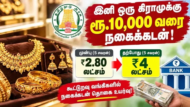 கூட்டுறவு வங்கிகளில் நகைக்கடன் அதிகரிக்கிறதா? ஒரு கிராமுக்கு ரூ.10,000 வரை கிடைக்குமா?