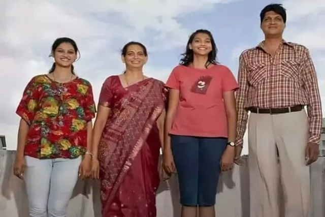 இதுதான் இந்தியாவின் உயரமான குடும்பம்..!! சாதனை புத்தகத்தில் இடம்..!!