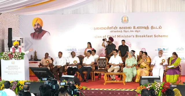 தமிழ்நாடு போல பஞ்சாபிலும் காலை உணவுத்திட்டம் – பஞ்சாப் மாநில முதல்வர் பகவந்த் மான்..!!