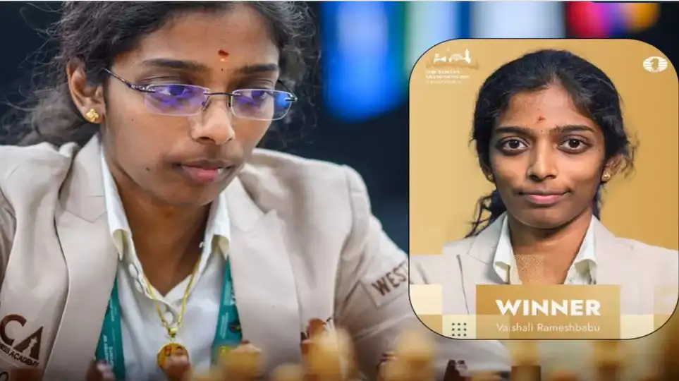 கிராண்ட் சுவிஸ் செஸ் தொடர்..!! சாம்பியன் பட்டம் வென்றார் வைஷாலி..!!