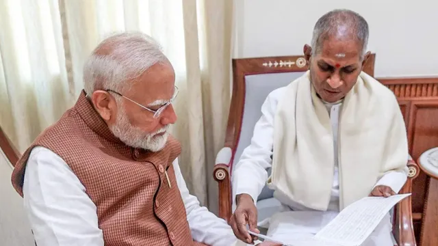 பிரதமர் மோடிக்கு இசைஞானி இளையராஜா பிறந்தநாள் வாழ்த்து..!!