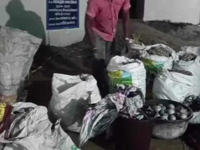 நாட்டு வெடி விபத்தில் 4 பேர் பலி..!! மேலும் ஒருவர் கைது..!!