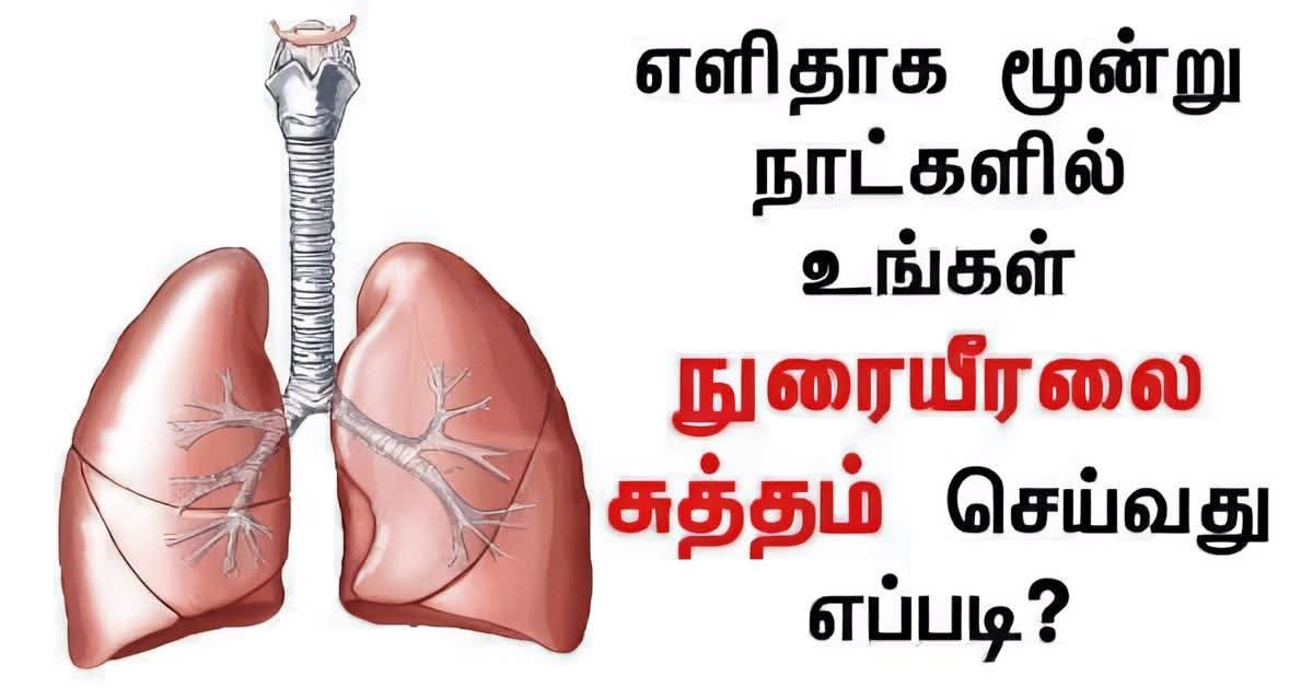 எளிதாக மூன்று நாட்களில் உங்கள் நுரையீரலை சுத்தம் செய்வது எப்படி..??