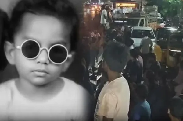 மோசமான சாலை.. 4 வயது சிறுவன் உயிரிழப்பு; பொதுமக்கள் சாலை மறியல்..!!