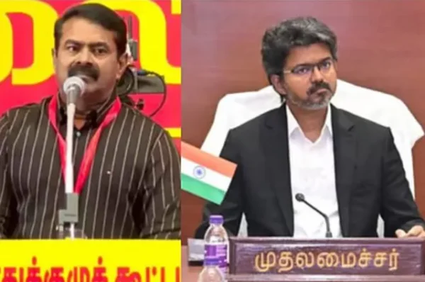 தமிழ்த்தாய் வாழ்த்து தீர்மானத்திற்கு சீமான் வரவேற்பு: முதலமைச்சர் விஜய்க்கு நன்றி..!!