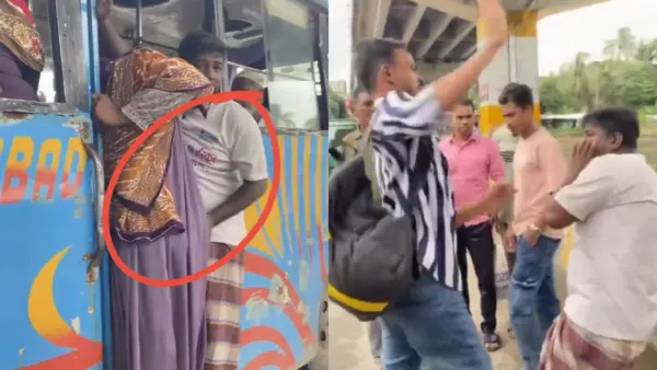 பேருந்தில் பெண்ணிடம் அத்துமீறல்: நடத்துநருக்கு பயணிகள் தர்மஅடி!